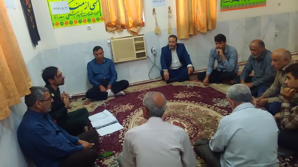 جلسه گشت محله محوردرحوزه شهیدبهشتی